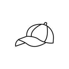 Hat icon Thin line art isolated