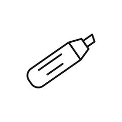 Highlighter icon Thin line art isolated