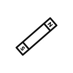 Magnet icon Thin line art isolated