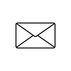Mail icon Thin line art isolated