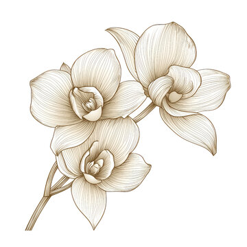 recommend clip art: Elegant Orchid Flower Illustration.
