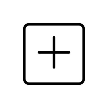 recommend clip art: Post icon Thin line art isolated
