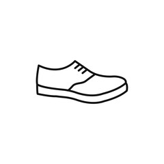 Sneaker icon Thin line art isolated