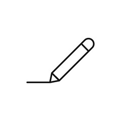 Obraz premium Writing icon Thin line art isolated
