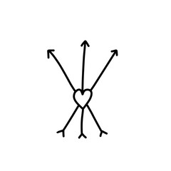 Valentine heart arrow