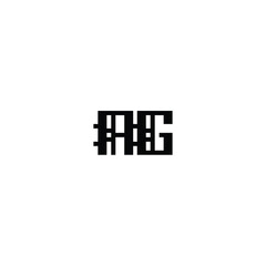 AG monogram logo design letter text name symbol monochrome logotype alphabet character simple logo