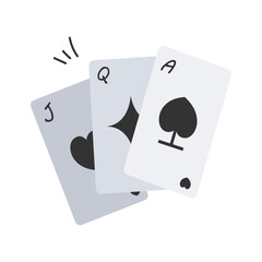Casino themed, playing card icon design