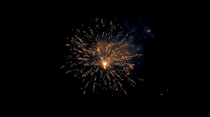 Fireworks captured mid burst over the dark background