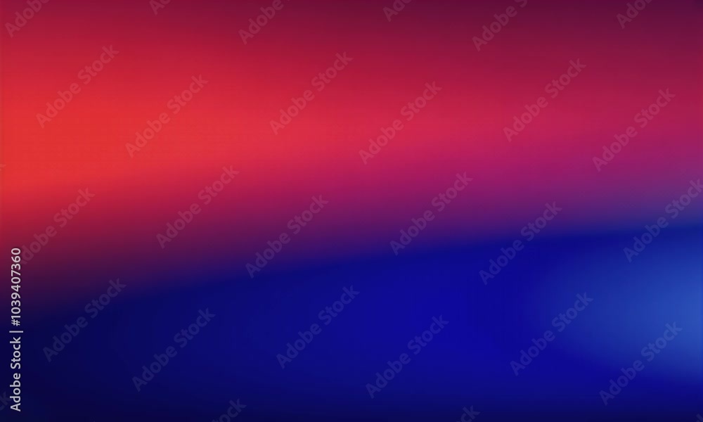 Wall mural abstract blurred red and blue gradient background vector presentation design, minimalistic