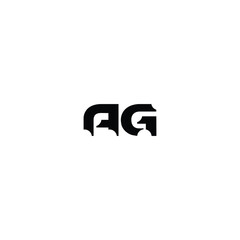 AG monogram logo design letter text name symbol monochrome logotype alphabet character simple logo