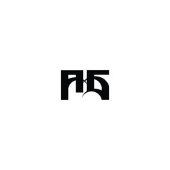 Obraz premium AG monogram logo design letter text name symbol monochrome logotype alphabet character simple logo