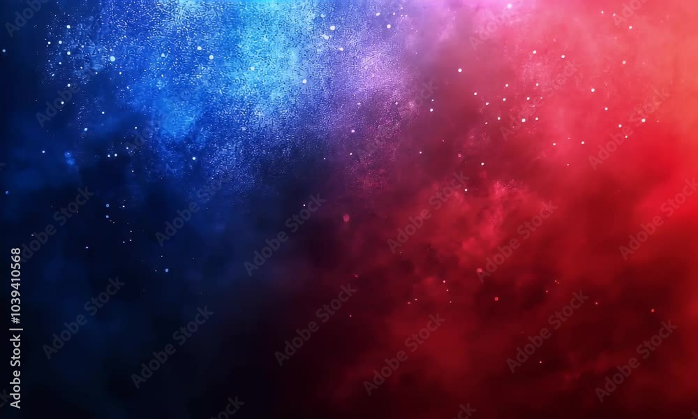 Wall mural abstract blurred red and blue gradient background vector presentation design, minimalistic