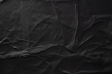 Abstract peeled black paper poster texture background