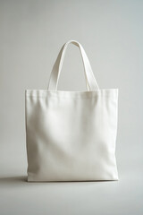 A simple and elegant canvas tote bag. branding and marketing materials for eco-friendly businesses.