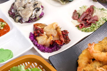 Korean seafood sea squirt sashimi