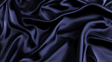 Fototapeta premium Illuminated Elegance: Luxurious Navy Silk Backdrop Mockup for Skincare Products with Cinematic Lighting