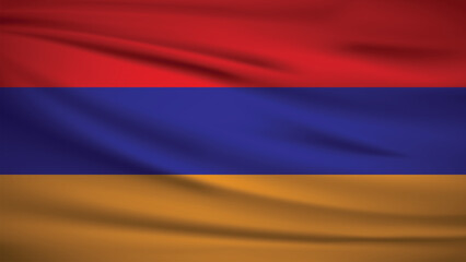 Fototapeta premium National Flag of Armenia Background Illustration 4K