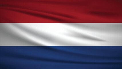 Fototapeta premium The flag of the nation of the Netherlands