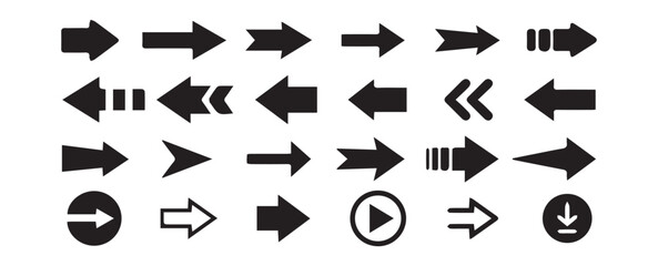 Arrow vector collection. Arrow. Cursor. Modern simple arrows. Vector illustration eps