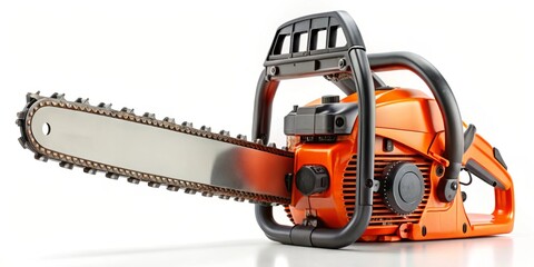 chainsaw isolated on white background