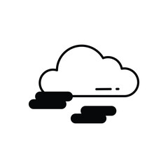 Fog vector icon stock illustration