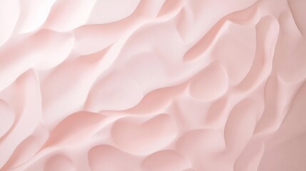 Obraz premium Serene Elegance: Soft Blush Pink Textured Wall Mockup for Beauty Product Displays with Ultra-Detailed, Cinematic Light