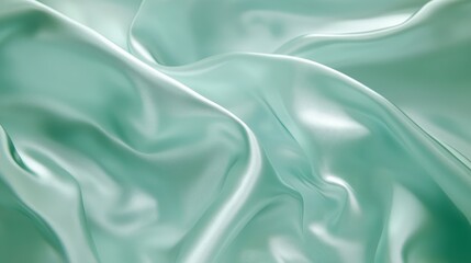 Obraz premium Luxurious Aqua Silk Backdrop for Skincare Product Photography with Cinematic Lighting Elegance