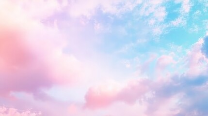 Dreamy Pastel Cloud Luxury Skincare Backdrop Mockup with Cinematic Light | Serene Aesthetic for Product Photography
