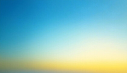 Naklejka premium Blue and yellow gradient background material. A pastel color background that mixes blue and yellow.