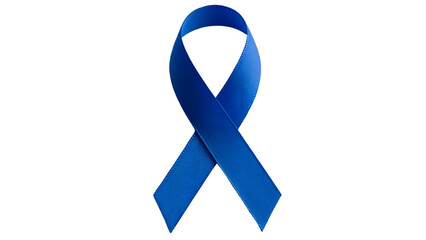 Blue ribbon health sign PNG. World Diabetes Awareness Month November and Prostate Cancer Awareness. Health care, medical awareness, illness prevention.