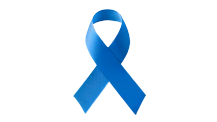 Blue ribbon health sign PNG. World Diabetes Awareness Month November and Prostate Cancer Awareness. Health care, medical awareness, illness prevention.