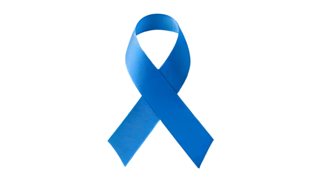 Blue ribbon health sign PNG. World Diabetes Awareness Month November and Prostate Cancer Awareness. Health care, medical awareness, illness prevention.