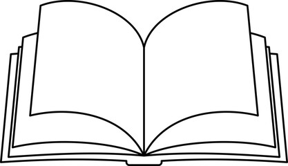 Open Book Illustration