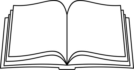 Open Book Illustration
