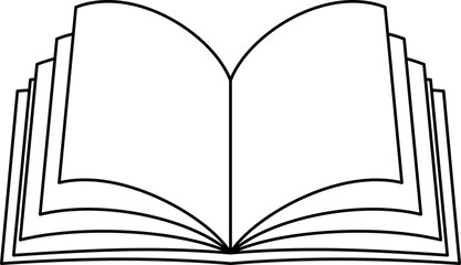 Open Book Illustration