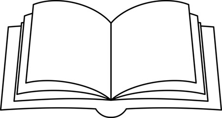 Open Book Illustration