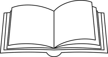 Open Book Illustration