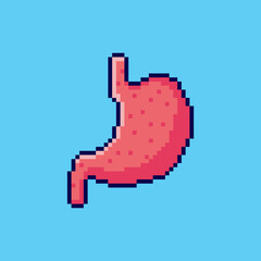 Pixel art Stomach Organ game asset design