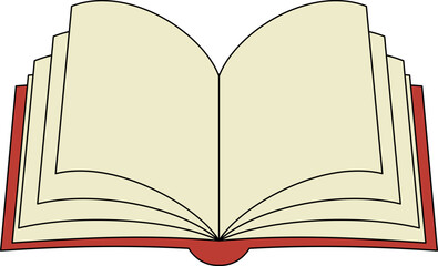 Open Book Illustration