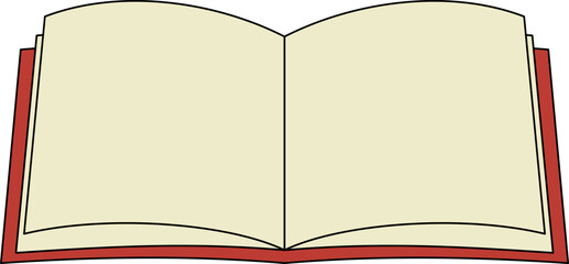 Open Book Illustration