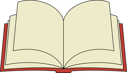 Open Book Illustration
