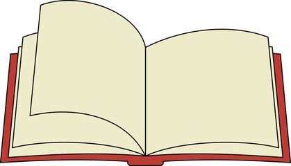 Open Book Illustration
