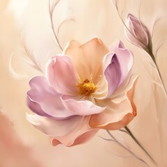 Obraz premium pink lily flower