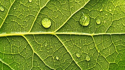 Obraz premium Mesmerizing macro photography, water droplets adorning a vibrant purple leaf exquisite