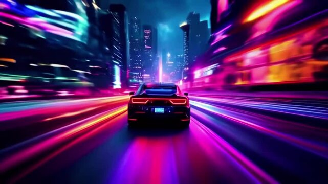 car at night HD resolution with hyper realistic nature, ai, captured beautiful use 4K Background
