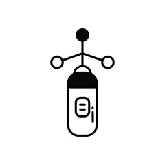 Anemometer vector icon stock illustration