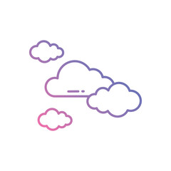 Cloud vector icon stock illustration