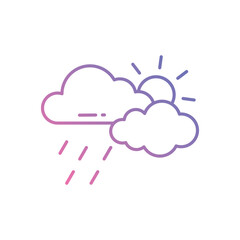 Drizzle vector icon stock illustration