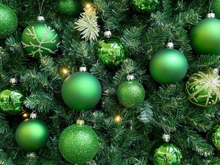 green christmas aesthetic image