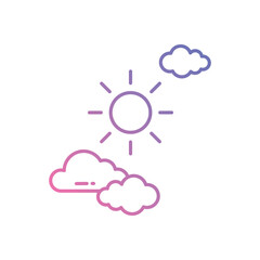 Clear Sky vector icon stock illustration